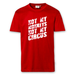 T-Shirt Männer | Fun Shirt  Denglisch Not my monkeys not my circus | BACKDRA