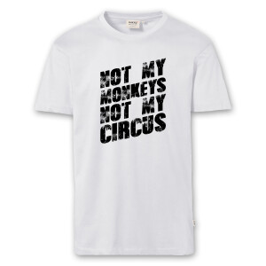 T-Shirt Männer | Fun Shirt  Denglisch Not my monkeys not my circus | BACKDRA