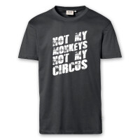 T-Shirt Männer | Fun Shirt  Denglisch Not my monkeys not my circus | BACKDRA