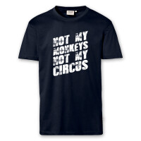 T-Shirt Männer | Fun Shirt  Denglisch Not my monkeys not my circus | BACKDRA