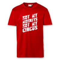 T-Shirt Männer | Fun Shirt  Denglisch Not my monkeys not my circus | BACKDRA
