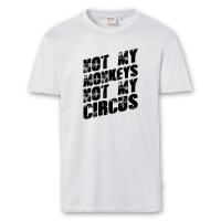 T-Shirt Männer | Fun Shirt  Denglisch Not my monkeys not my circus | BACKDRA