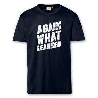T-Shirt Männer | Fun Shirt  Denglisch Again what learned | BACKDRA