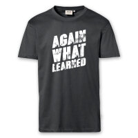 T-Shirt Männer | Fun Shirt  Denglisch Again what learned | BACKDRA