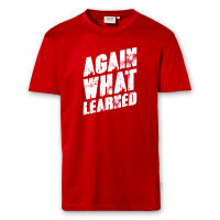 T-Shirt Männer | Fun Shirt  Denglisch Again what learned | BACKDRA