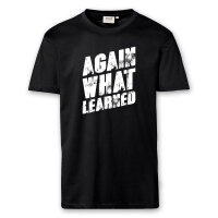 T-Shirt Männer | Fun Shirt  Denglisch Again what learned | BACKDRA