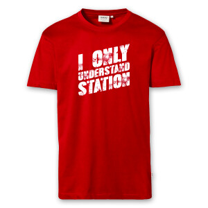 T-Shirt Männer | Fun Shirt  Denglisch I only understand station | BACKDRA