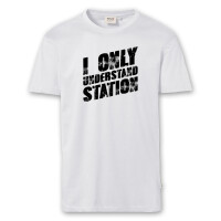 T-Shirt Männer | Fun Shirt  Denglisch I only understand station | BACKDRA