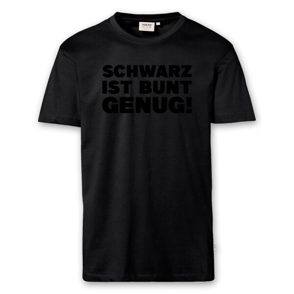 T-Shirt Männer | Fun Shirt Schwarz ist bunt genug | BACKDRA
