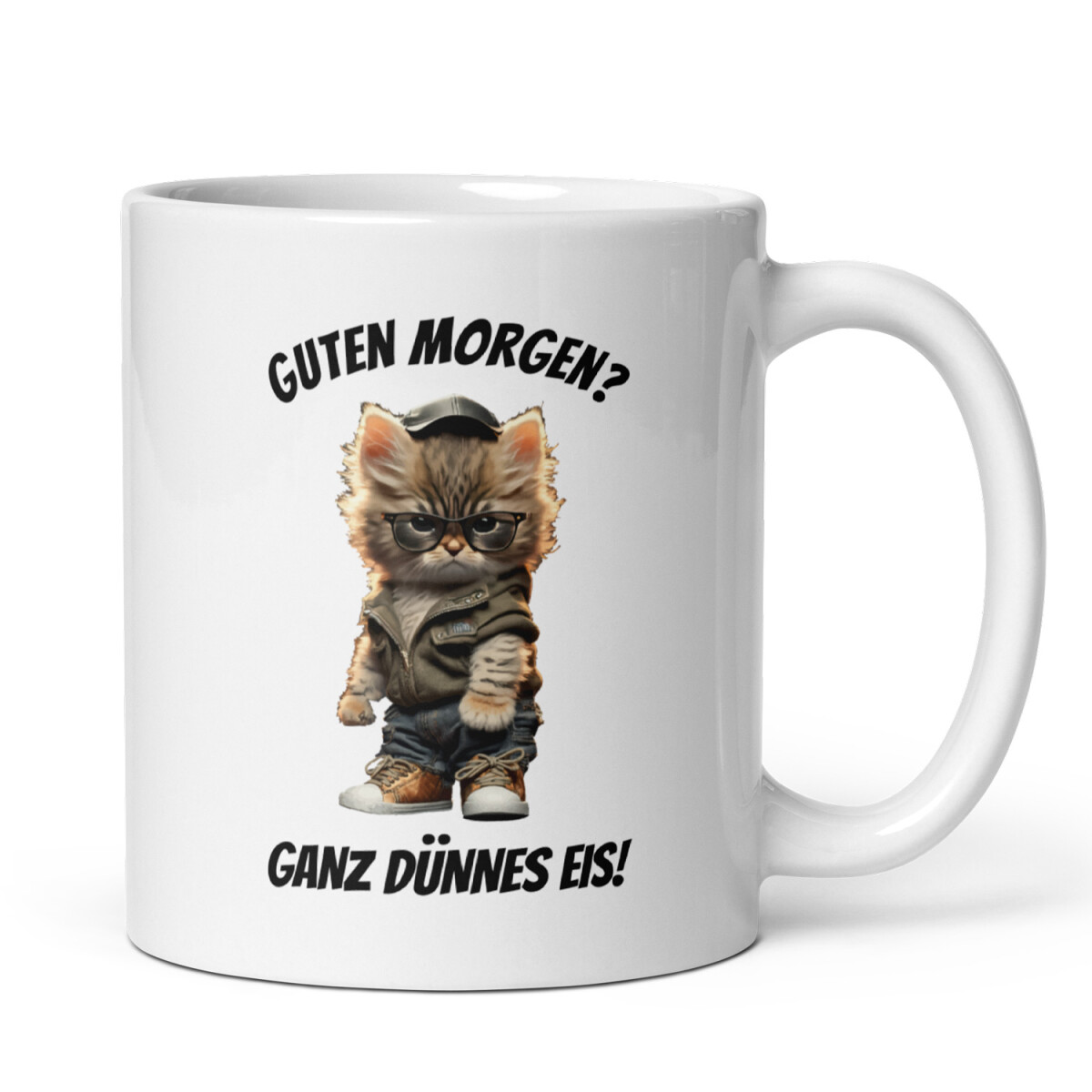 Kaffeetasse | Fun Design Guten Morgen? Ganz dünnes Eis
