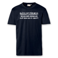 T-Shirt Männer | Fun Shirt Glück wenn mir niemand auf den Sack geht | BACKDRA