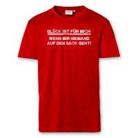 T-Shirt Männer | Fun Shirt Glück wenn mir niemand auf den Sack geht | BACKDRA
