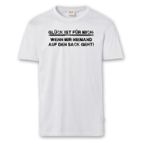 T-Shirt Männer | Fun Shirt Glück wenn mir niemand auf den Sack geht | BACKDRA