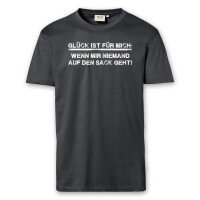 T-Shirt Männer | Fun Shirt Glück wenn mir niemand auf den Sack geht | BACKDRA