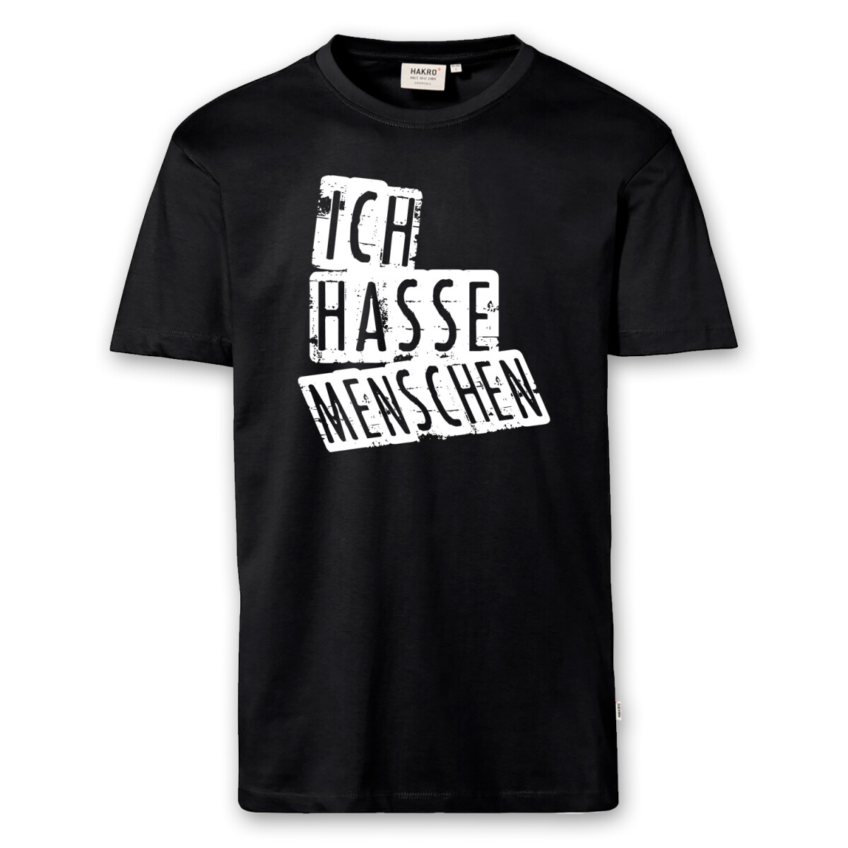 T-Shirt Männer | Fun Shirt Ich hasse Menschen | BACKDRA