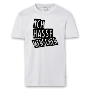 T-Shirt Männer | Fun Shirt Ich hasse Menschen | BACKDRA