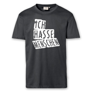 T-Shirt Männer | Fun Shirt Ich hasse Menschen | BACKDRA
