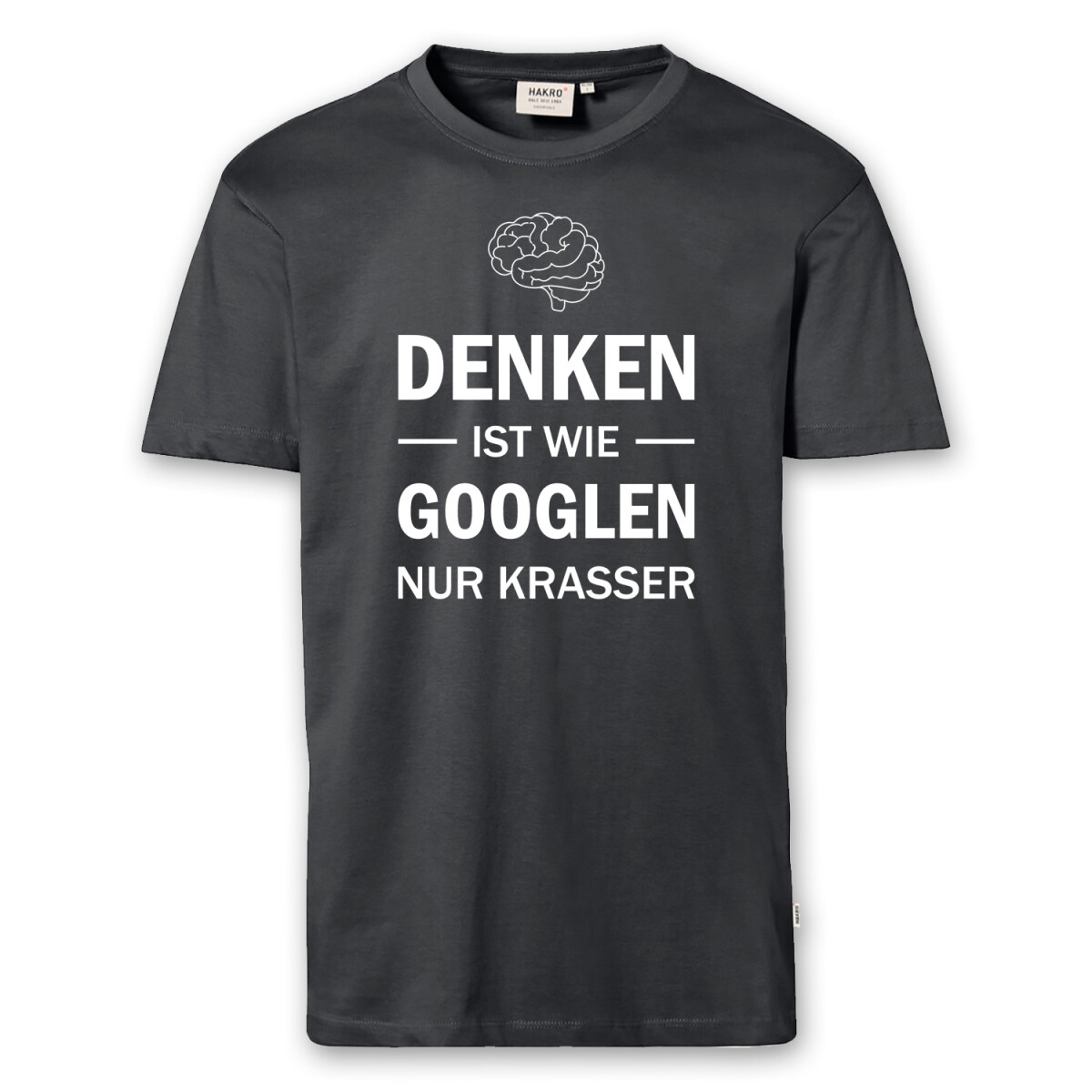 T-Shirt Männer | Fun Shirt Denken ist wie googlen nur k