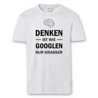 T-Shirt Männer | Fun Shirt Denken ist wie googlen nur krasser | BACKDRA