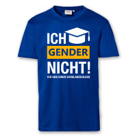 T-Shirt Männer | Fun Shirt Ich gender nicht Schulabschluss | BACKDRA