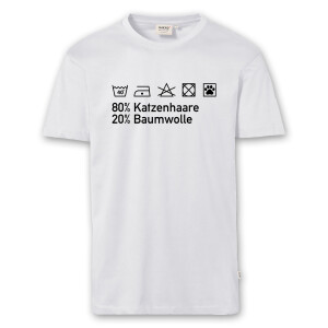 T-Shirt Männer | Fun Shirt Katzen Waschanleitung |...