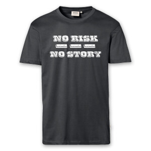 T-Shirt Männer | Fun Shirt No risk no story | BACKDRA