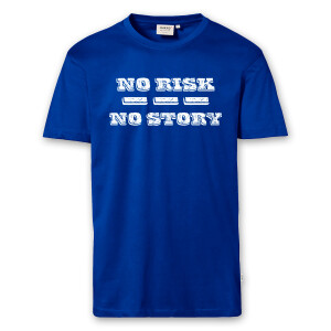T-Shirt Männer | Fun Shirt No risk no story | BACKDRA