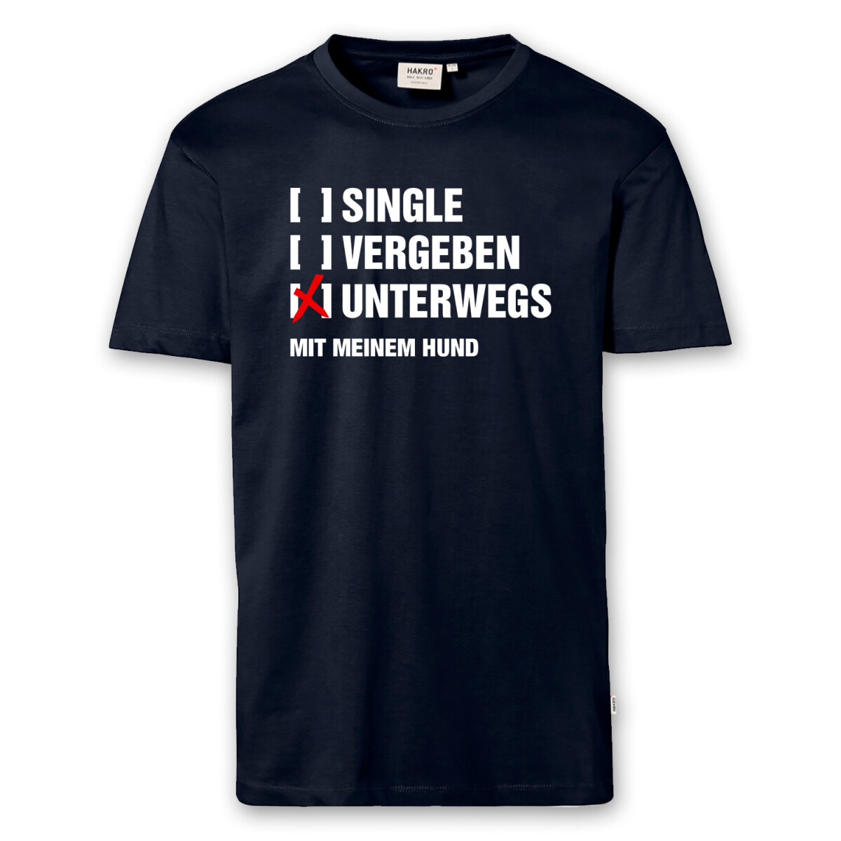 T-Shirt Männer | Fun Shirt mit meinem Hund unterwegs |