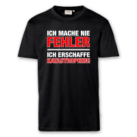 T-Shirt Männer | Fun Shirt Ich mache nie Fehler |...