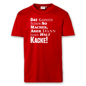 T-Shirt Männer | Fun Shirt Kannste machen Kacke | BACKDRA