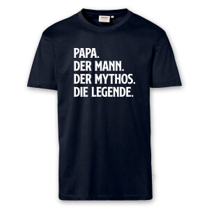T-Shirt Männer | Fun Shirt Weltbester Papa Mann Mythos Legende | BACKDRA