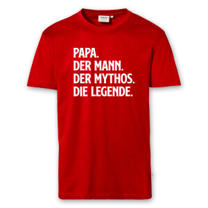 T-Shirt Männer | Fun Shirt Weltbester Papa Mann Mythos Legende | BACKDRA