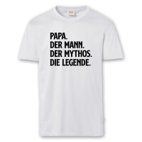 T-Shirt Männer | Fun Shirt Weltbester Papa Mann Mythos Legende | BACKDRA