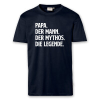 T-Shirt Männer | Fun Shirt Weltbester Papa Mann Mythos Legende | BACKDRA