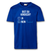 T-Shirt Männer | Fun Shirt Bist du kindisch | BACKDRA