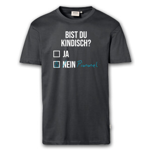 T-Shirt Männer | Fun Shirt Bist du kindisch | BACKDRA