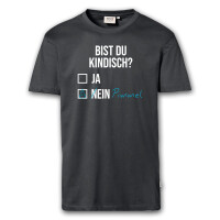 T-Shirt Männer | Fun Shirt Bist du kindisch | BACKDRA