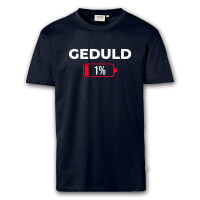 T-Shirt Männer | Fun Shirt Geduld 1 Prozent | BACKDRA