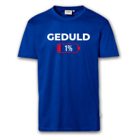 T-Shirt Männer | Fun Shirt Geduld 1 Prozent | BACKDRA