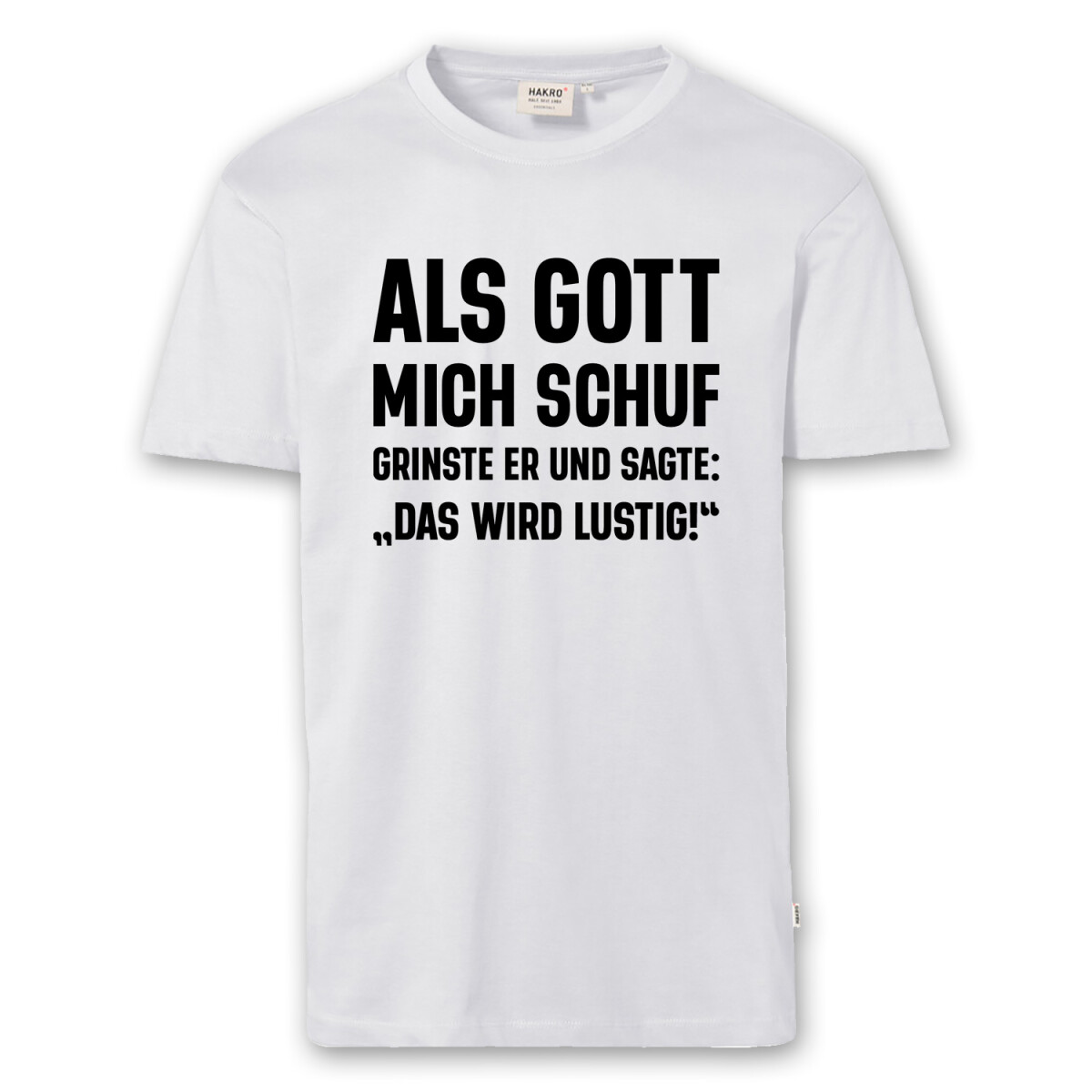 T-Shirt Männer | Fun Shirt Als Gott mich schuf |...