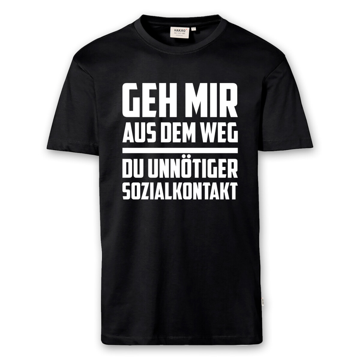 T-Shirt Männer | Fun Shirt unnötiger Sozialkontak