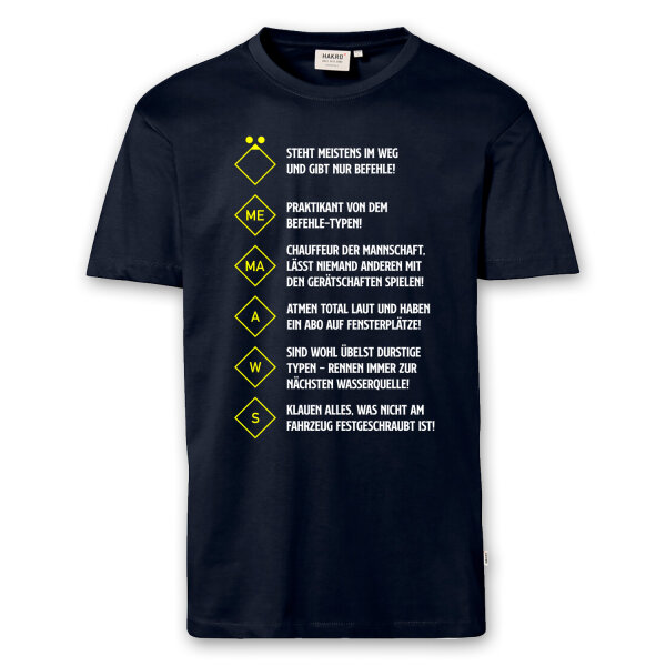 T-Shirt Männer | Feuerwehr Löschgruppe taktische Zeichen | BACKDRA