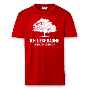 T-Shirt Männer | Fun Shirt Ich liebe Bäume | BACKDRA