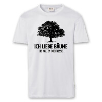 T-Shirt Männer | Fun Shirt Ich liebe Bäume | BACKDRA