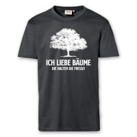 T-Shirt Männer | Fun Shirt Ich liebe Bäume | BACKDRA