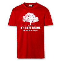 T-Shirt Männer | Fun Shirt Ich liebe Bäume | BACKDRA