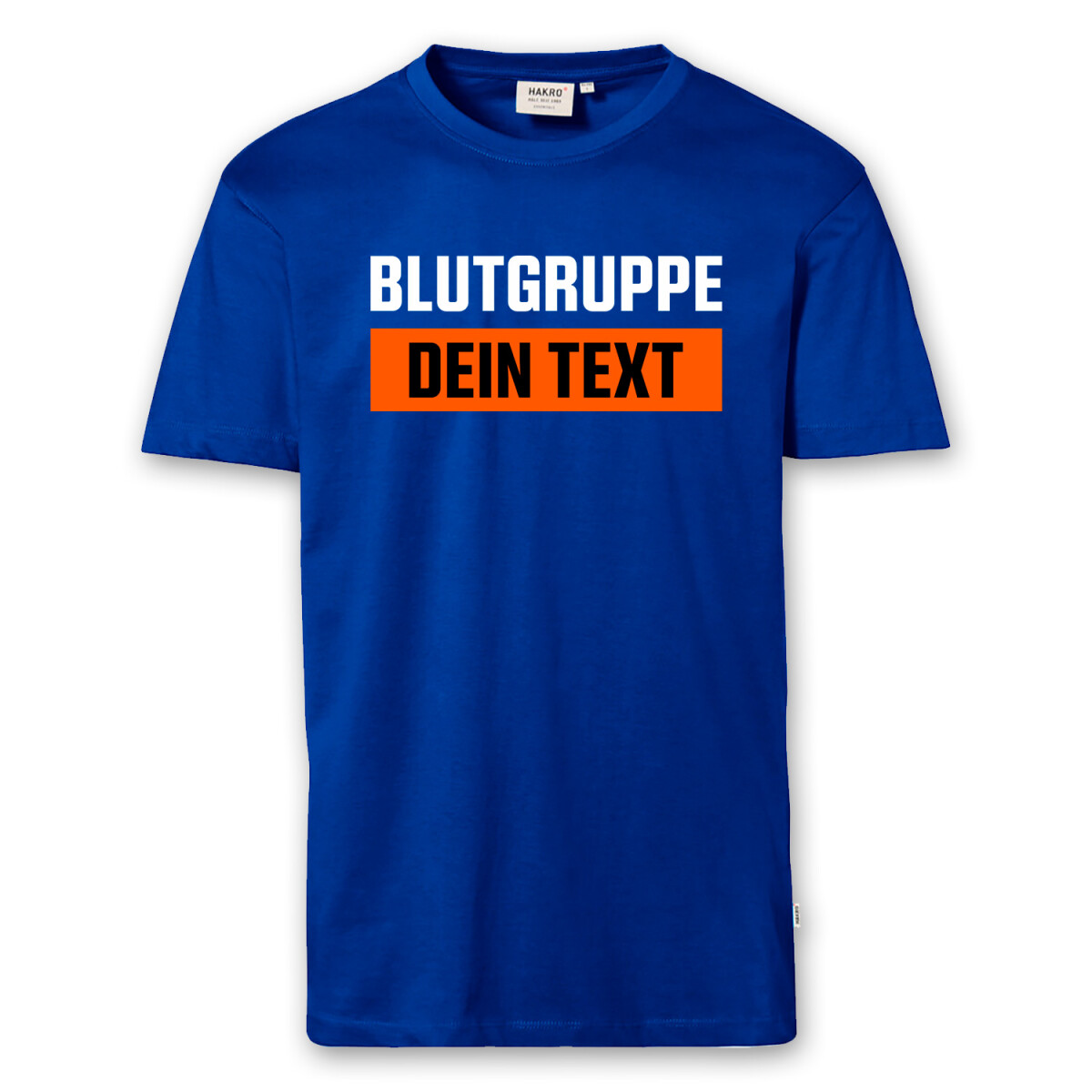 T-Shirt Männer | Fun Shirt Blutgruppe Text frei wä