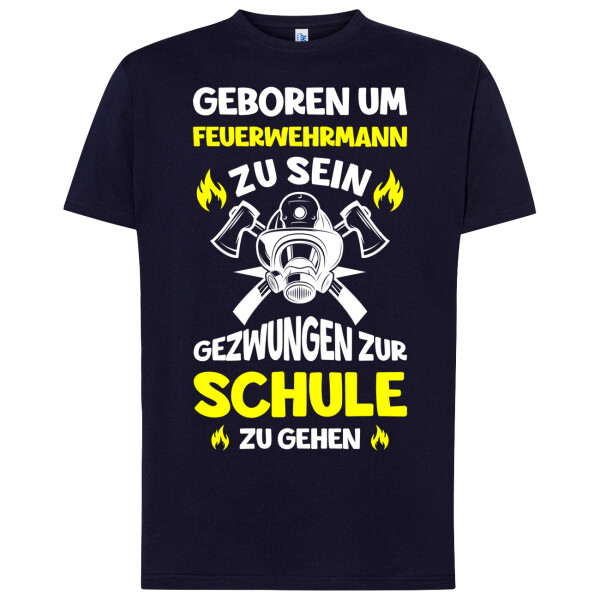 Kinder T-Shirt | Feuerwehrmann/Feuerwehrfrau zur Schule gezwungen | BACKDRA