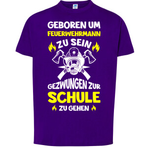 Kinder T-Shirt | Feuerwehrmann/Feuerwehrfrau zur Schule gezwungen | BACKDRA