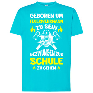 Kinder T-Shirt | Feuerwehrmann/Feuerwehrfrau zur Schule gezwungen | BACKDRA